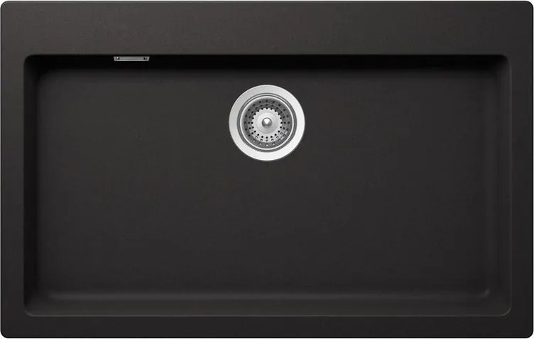 Lavello integrato 1 vasca in quarzo nero SCHOCK Primus N100XL L 50 x L 79 cm