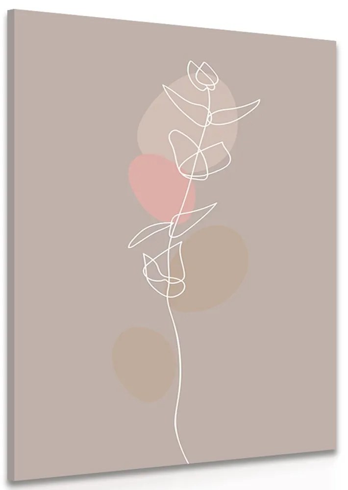 Stampa su tela – Foglia minimalista No4