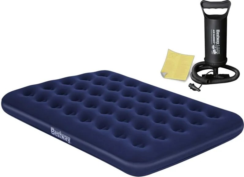 Materasso gonfiabile 191x132x22 cm con pompa a pistone Bestway 67002