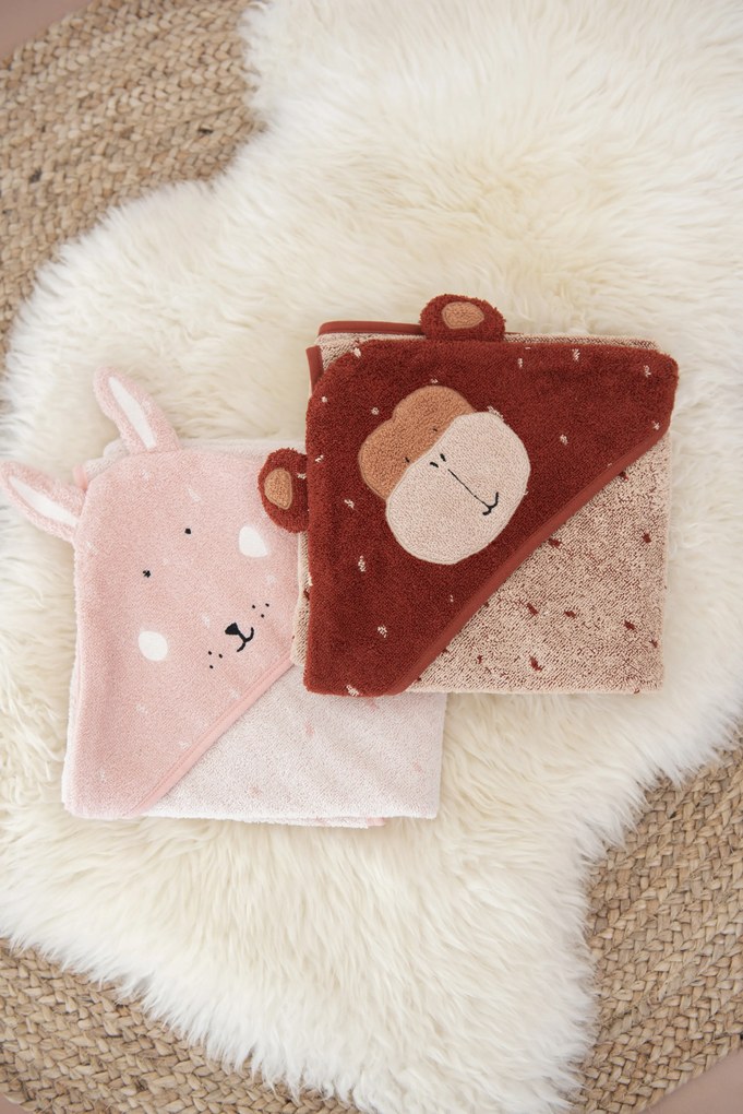 Asciugamano con cappuccio Mr. Rabbit – 75 x 75 cm