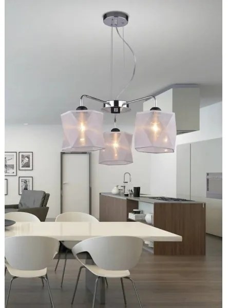 Lampadario a sospensione con filo NOSJA 3xE27/40W/230V