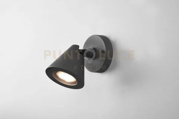 Kaveri applique da esterno cono fusione alluminio antracite h. 11cm...