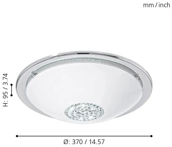 Eglo 93778 - Plafoniera LED GIOLINA LED/12W/230V
