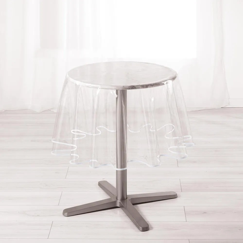 Tovaglia in PVC adatta per pulizia con panno umido ø 180 cm Garden – douceur d'intérieur