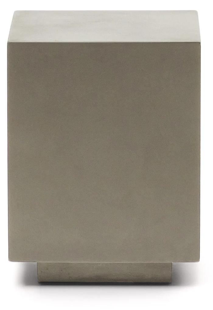 Kave Home - Tavolino Rustella in cemento 35 x 35 cm