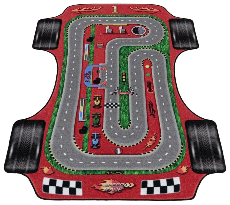 Tappeto rosso per bambini 140x200 cm Play - Ayyildiz Carpets