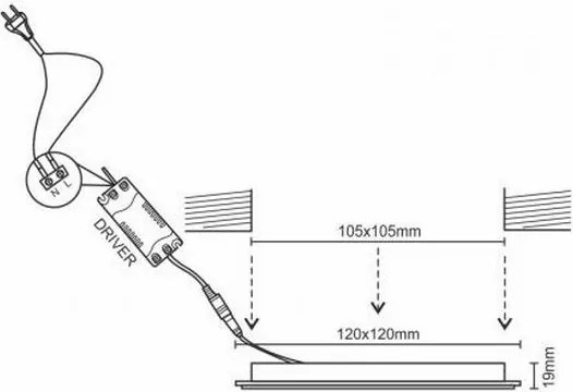 Lampada LED da incasso LED/6W/230V