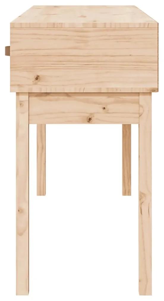 Tavolo consolle 114x40x75 cm in legno massello di pino