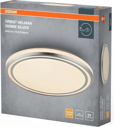 Osram - Plafoniera LED ORBIS HELMAN LED/16W/230V Ø 29,5 cm argento
