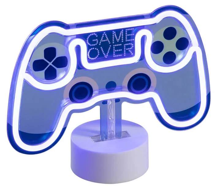 Lampada da tavolo al neon blu con LED - Game