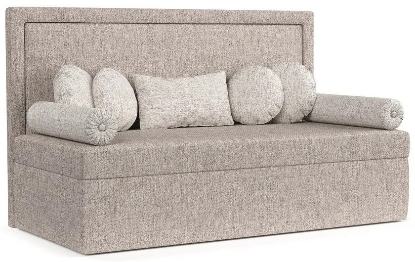 Letto singolo imbottito marrone chiaro 80x200 cm Scala - Maison de Rêve