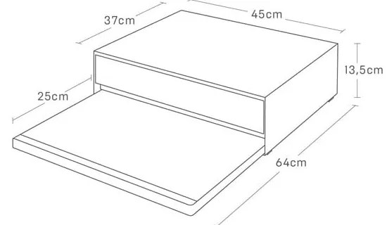 Ripiano aggiuntivo estraibile in metallo Tower - YAMAZAKI