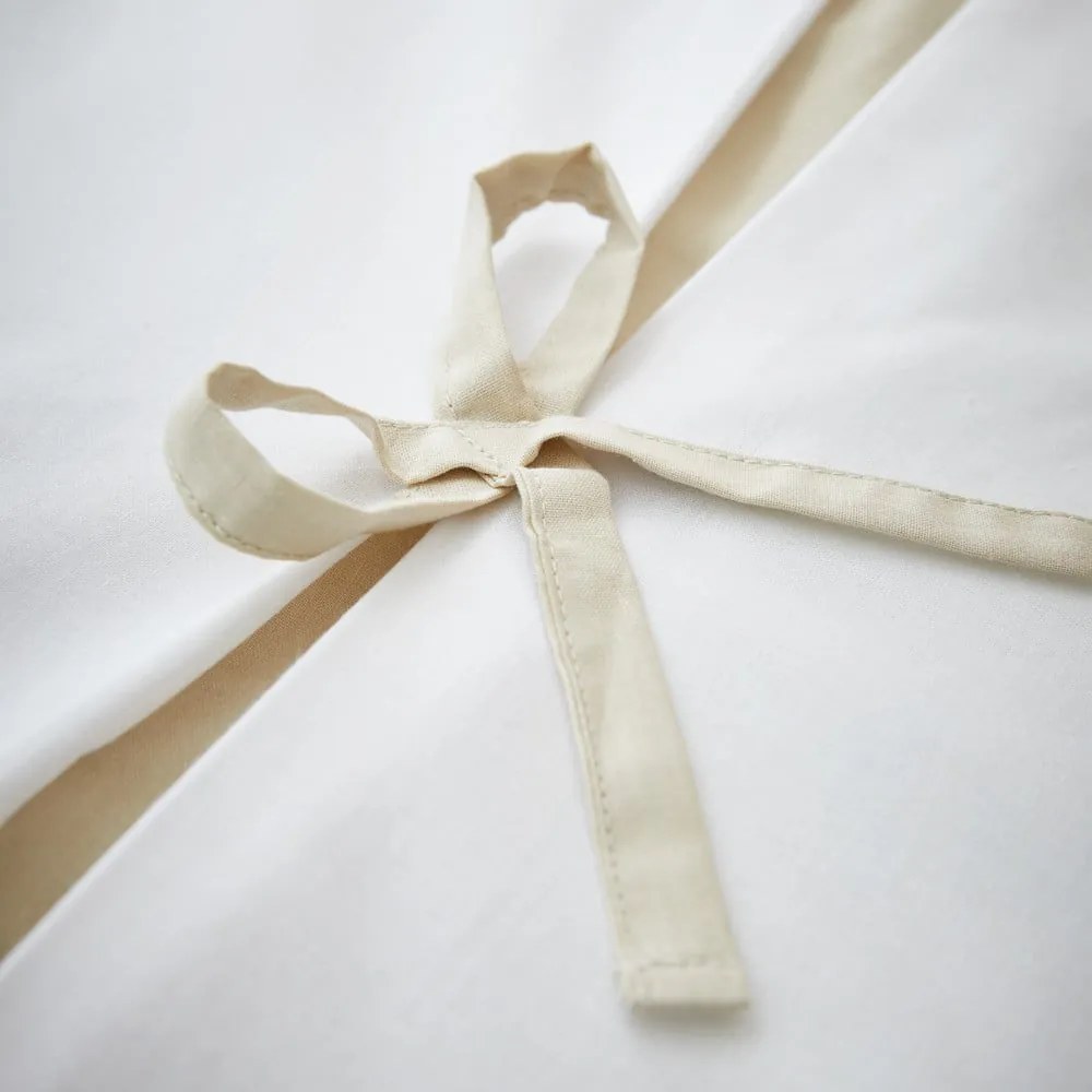 Biancheria da letto singola bianca 135x200 cm Milo Bow - Catherine Lansfield