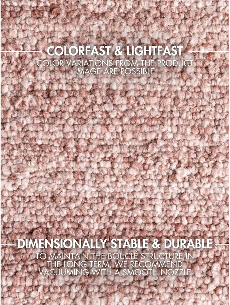 Tappeto rosa polveroso tessuto a mano 160x230 cm Notting Hill Portobello – Ted Baker