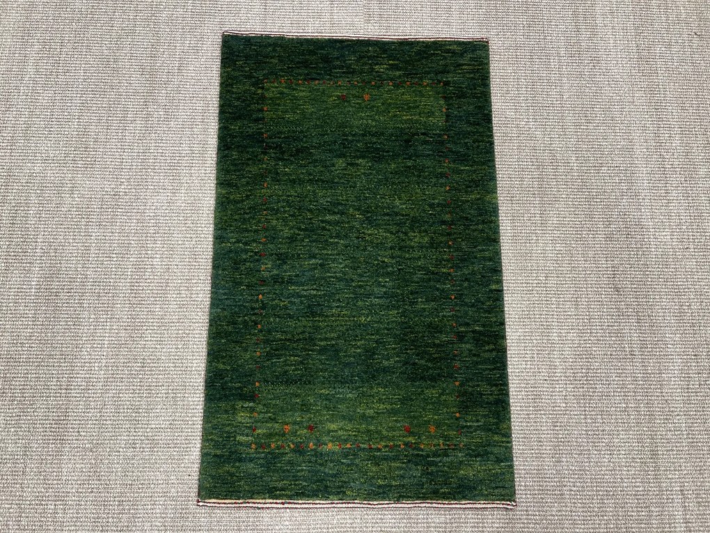 Loribaft Tappeto 100x60 Verde (Iran) Annodato A Mano