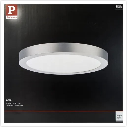 Paulmann 71023 - LED/22W Plafoniera ABIA 230V cromo opaco