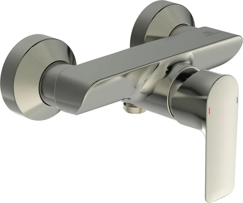 Rubinetto per doccia getto laminare cristallino monocomando Concept Air cromo satinato IDEAL STANDARD con raccordi ad S orientabili