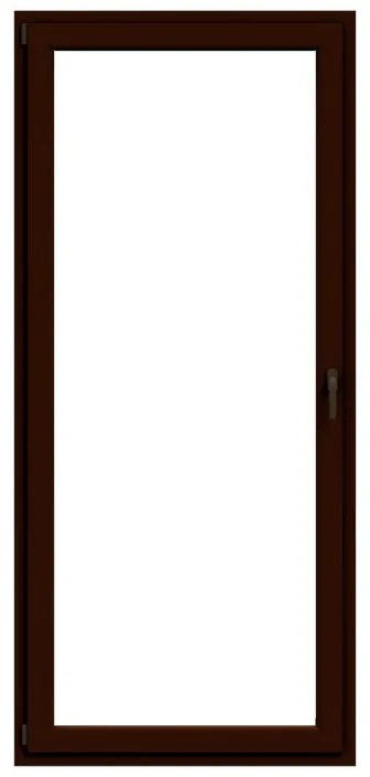 Portafinestra in PVC noce L 80 x H 220 cm, 1 anta apertura a destra