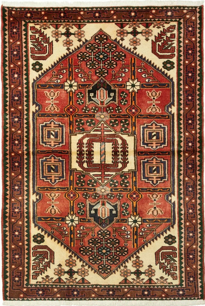 Hamedan Tappeto 150 x 110 (Iran) Annodato A Mano