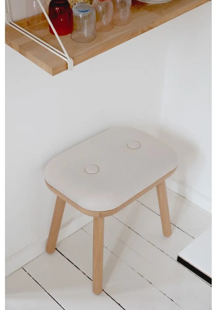 Sgabello bianco/di colore naturale Paff Tall – UMAGE