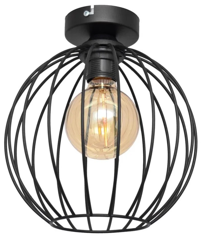 Surface-mounted lampadario MERCURE 1xE27/15W/230V d. 24 cm nero