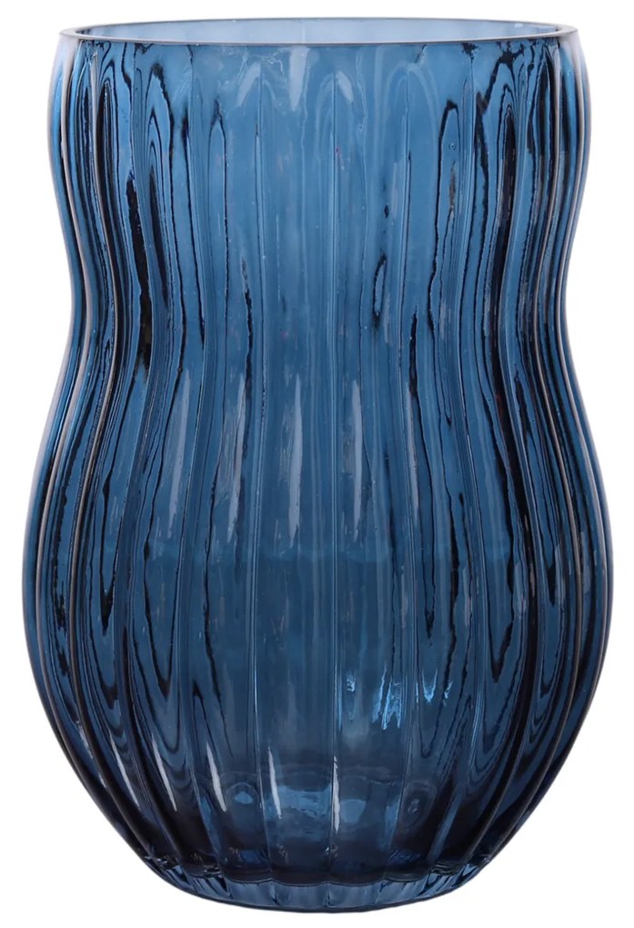 Vaso arredo vetro – 22,5 cm blu