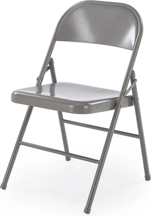 Sedia pieghevole K565 in metallo grigio chiaro – 46x47x75 cm