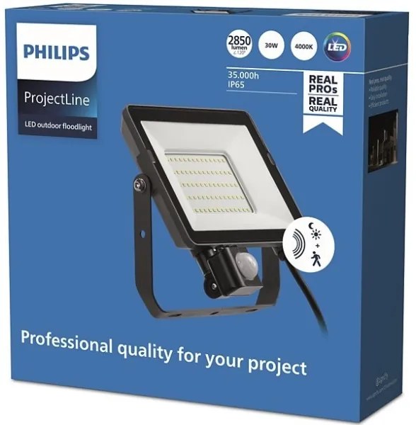 Philips - Proiettore LED da esterno con sensore PROJECTLINE LED/30W/230V IP65 4000K