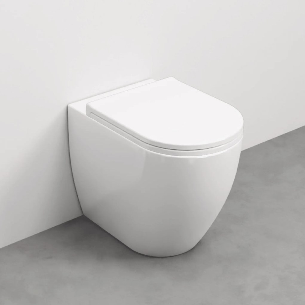 Wc a Terra Ceramica Cielo "Mini-Smile 48" Bianco Lucido