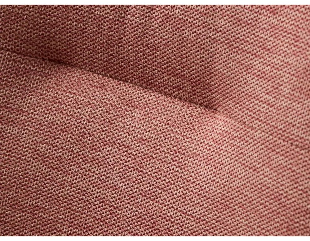 Sedia da pranzo rosa in imbottito con braccioli Roxana – Unique Furniture