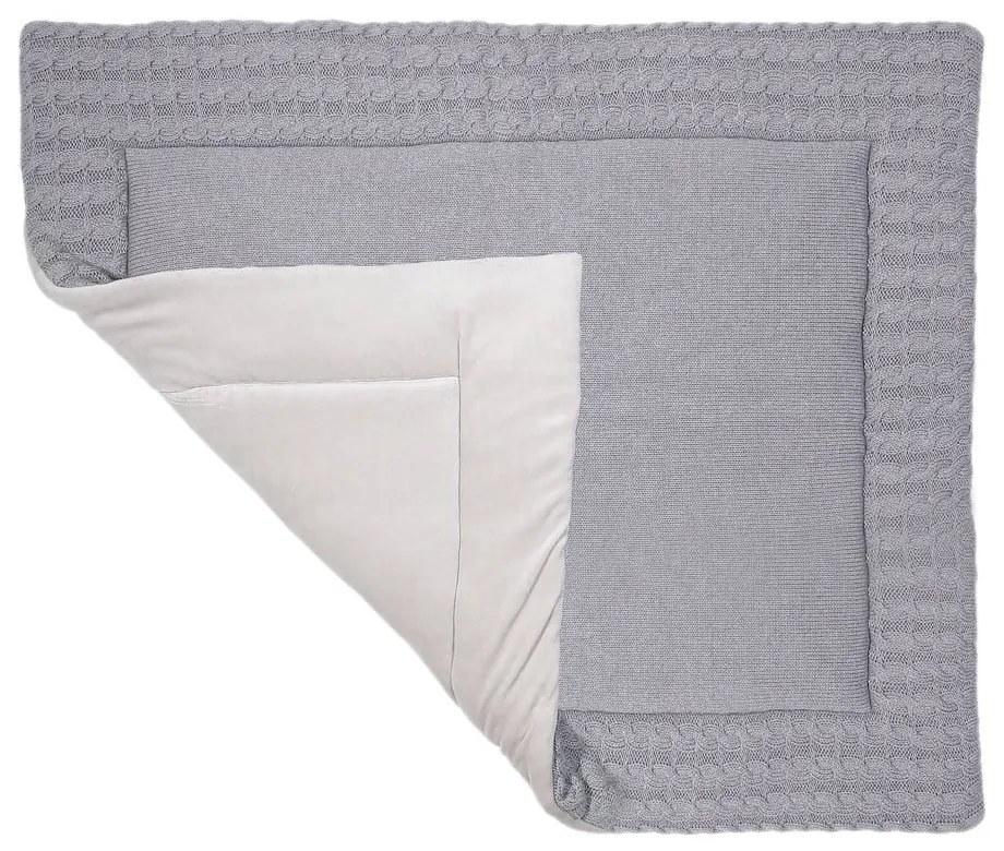 Tappeto da gioco in cotone grigio, 70 x 90 cm - Kindsgut