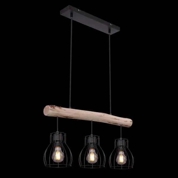 Globo 15326-3N - Lampadario a sospensione con filo MINA 3xE27/40W/230V