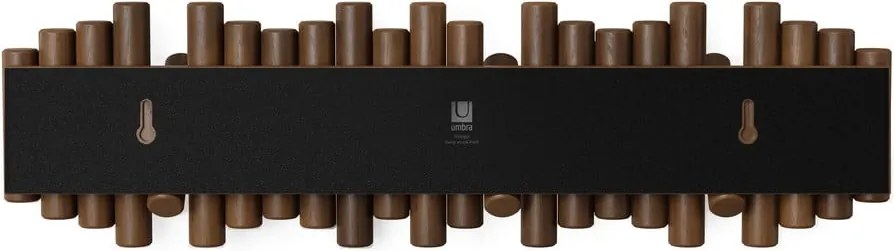 Attaccapanni da parete marrone scuro in pino massiccio 61 cm Picket – Umbra