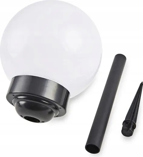 Lampada solare a LED, 1,2 V, 6500 K, 200 mAh, Ø 10 cm, IP44, bianco/nero