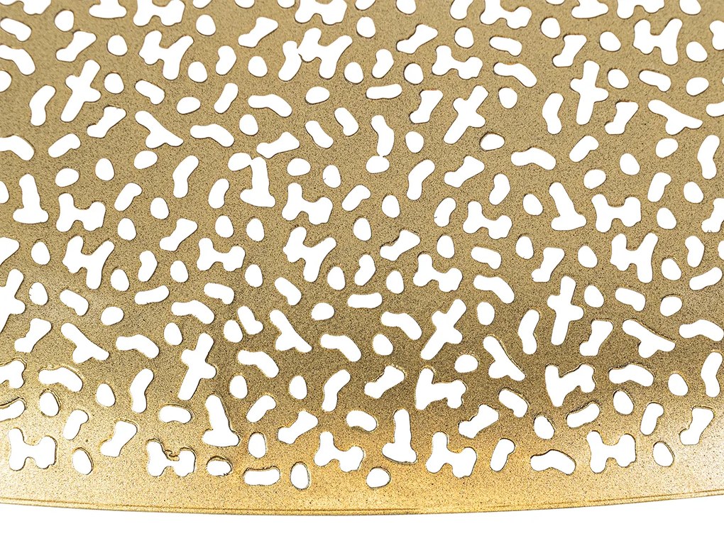 Lampada a sospensione orientale nera con oro 60 cm - Japke