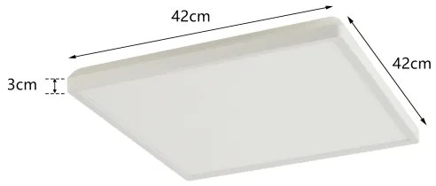 Brilagi - Lampada LED da bagno ULTRA SLIM LED/24W/230V 42x42 cm bianco IP54
