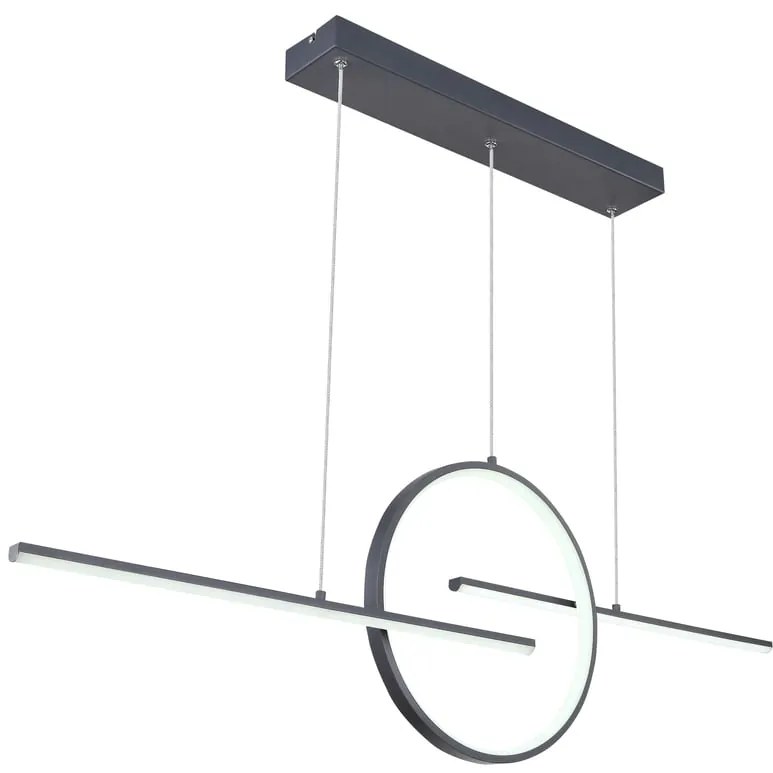 Lampadario LED moderno Barral nero Ø0cm, luce con 3 temperature di colore 1300 lumen, GLOBO