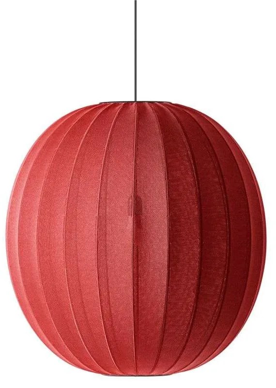 Made By Hand - Knit-Wit 75 Rotondo Lampada a Sospensione Maple Red Made By Hand