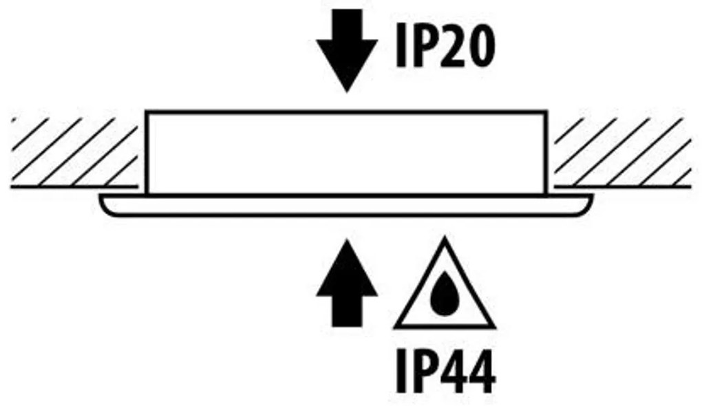 Faro da incasso LED 220V 4W IP44 foro ø56mm - 60mm Dorato Colore Bianco Naturale 4.200K