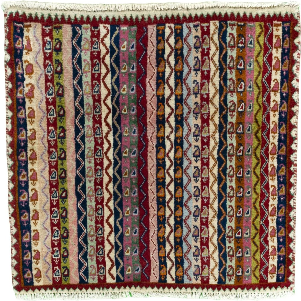 Shiraz Tappeto persiano 60x60 (Iran) Annodato A Mano