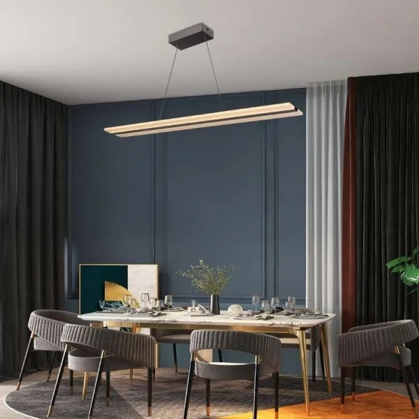 Lampadario a sospensione con filo LED dimmerabile LED/40W/230V 3000-6500K cromo + telecomando