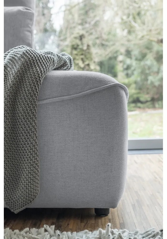 Divano letto angolare grigio chiaro (variabile) Homely Tommy - Miuform