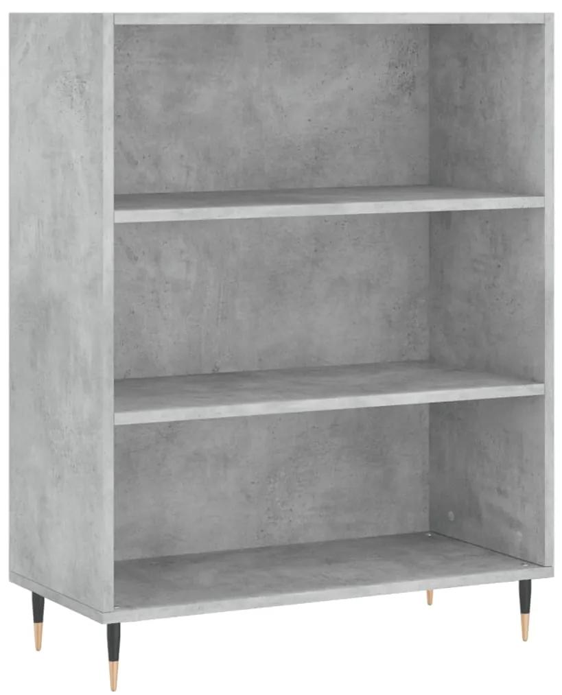 Libreria grigio cemento 69,5x32,5x90 cm in legno multistrato