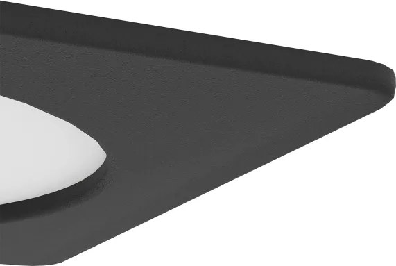 Eglo 901391 - Plafoniera da incasso LED FUEVA LED/6,3W/230V 11,9x11,9 cm nera
