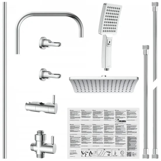 Schütte 60660 - Set doccia MALLORCA cromo lucido