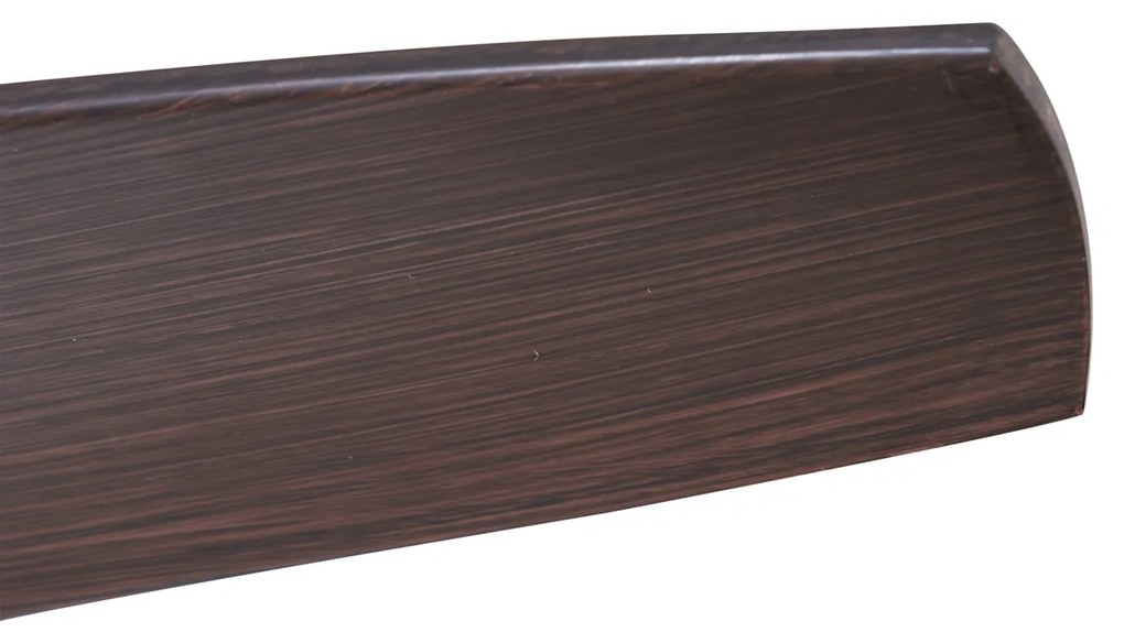 Ventilatore da soffitto Nero con effetto legno 132 cm con LED dimmerabile incluso e telecomando - Joly