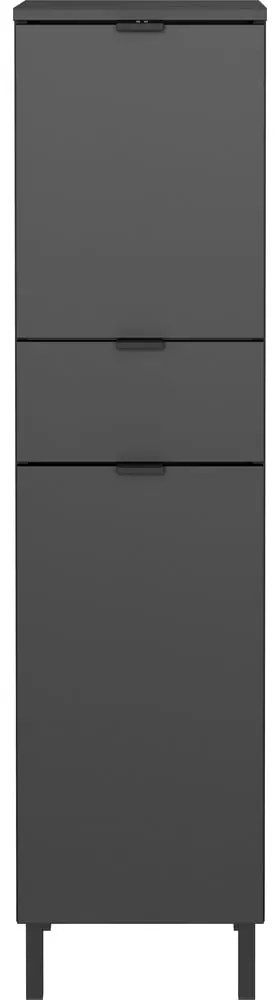 Mobile per bagno color antracite alto e stretto 30x120 cm Arcena – Germania