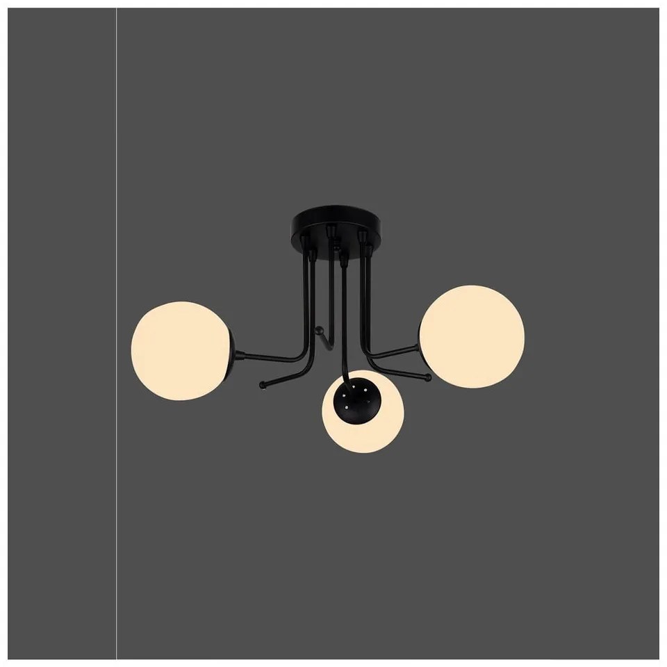 Apparecchio da soffitto nero, altezza 34 cm Star - Squid Lighting