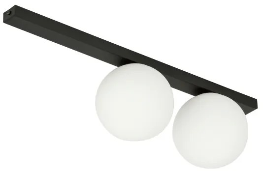 Plafoniera FIT 2xE14/10W/230V nero/bianco