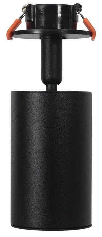 Faretto GU10 da Incasso Orientabile Foro Ø51mm - Nero